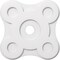 Ekena Millwork Luna Architectural Grade PVC Contemporary Ceiling Medallion, 20"OD x 3"ID x 7"C x 1"P CMP20LA-03000 - alternate 1